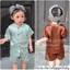 Quần áo trẻ em (7-18kg) sét bà ba Đùi + Kèm khăn cho bé