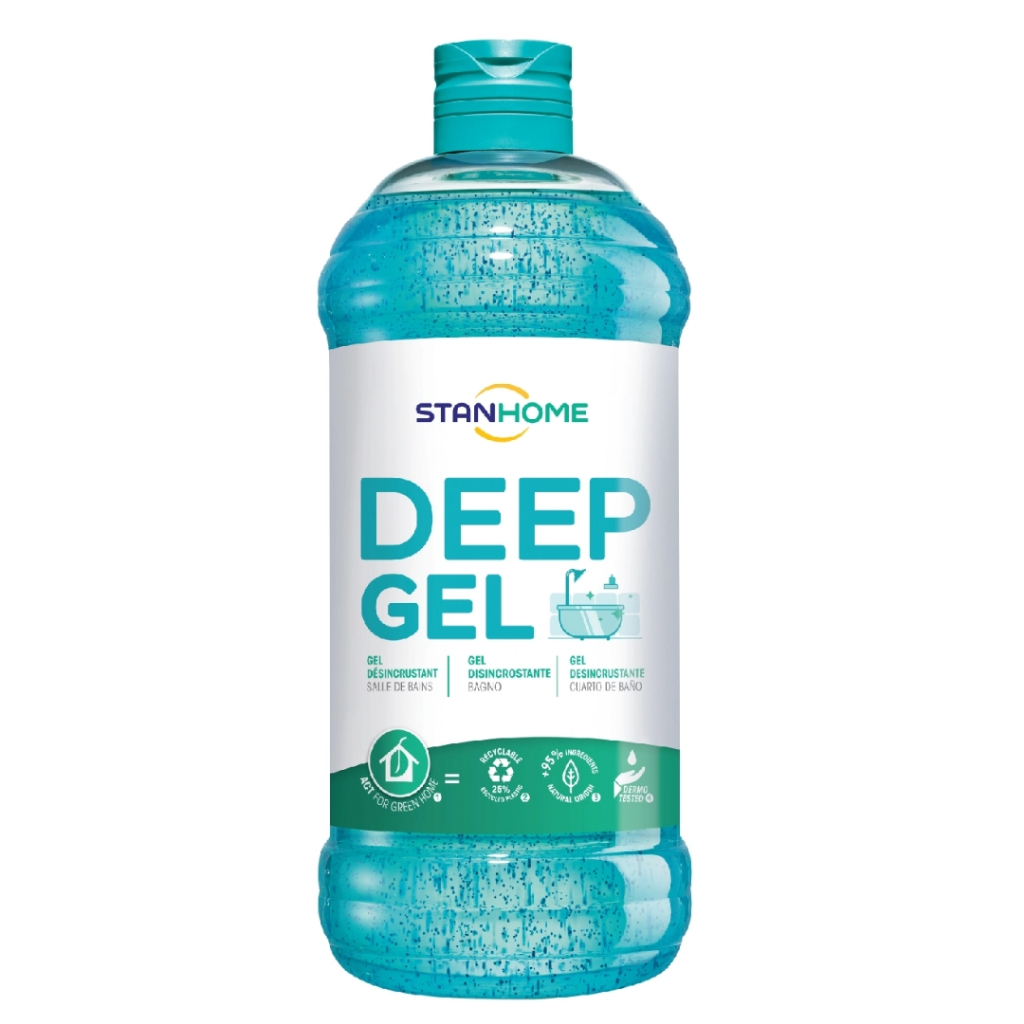 Ảnh Tẩy cặn canxi, vết ố vàng nhà tắm Stanhome Deep Gel làm sạch vòi inox, gương, sàn, gạch men 750ml 2