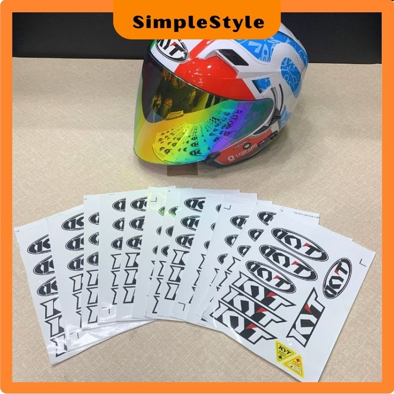 Tem KYT Decal Trang Trí Mũ Bảo Hiểm Xe Máy KYT Cao Cấp | Shopee Việt Nam