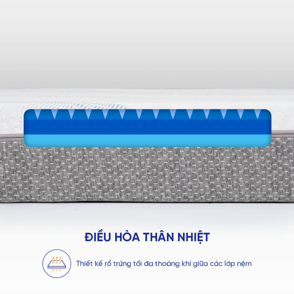 [ĐƠN 10TR TẶNG 1 BỘ CHĂN BÉ] Nệm Foam Comfy Cloud 3.0 Nâng Đỡ - Làm mát - Kháng Khuẩn