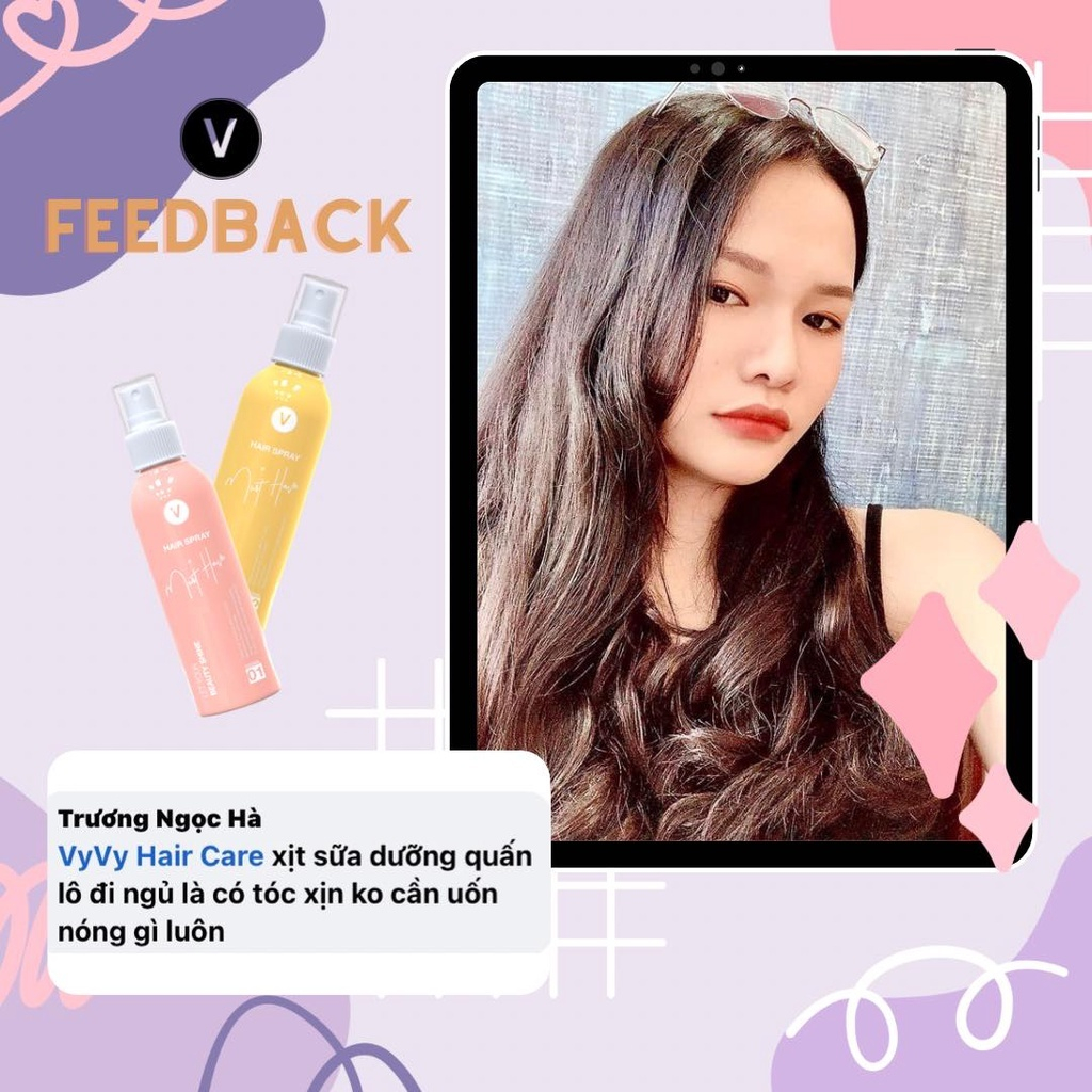 Ảnh Sữa dưỡng tóc đa năng [QTFS] vyvyhaircare V cấp ẩm bảo vệ tóc 100ml 3