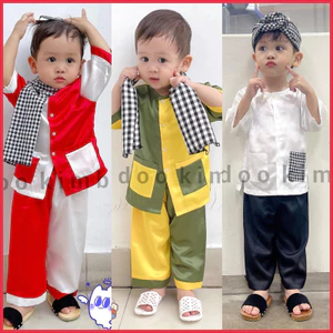 Sét bà ba cho bé (7-16kg) bộ quần áo bà ba chất lụa mềm mại - mặc đi học, đi lễ chùa, đi chụp hình