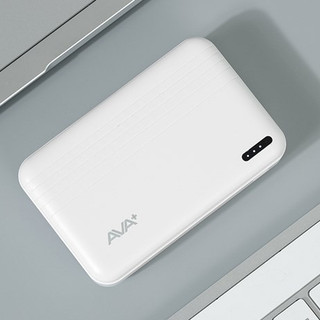 Pin sạc dự phòng Polymer 10000mAh AVA+ DS609A Trắng hàng like new mầu ngẫu nhiên
