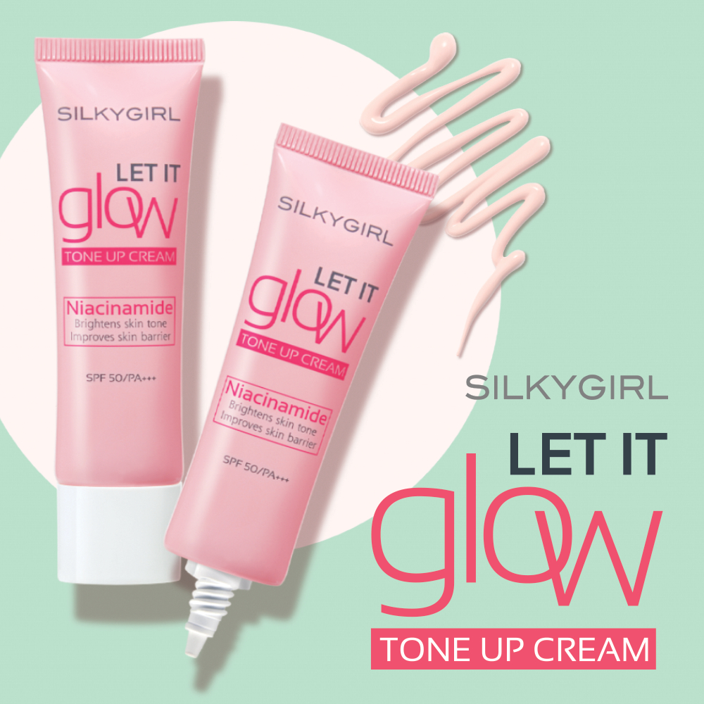 Ảnh Kem Lót Nâng Tông Silkygirl Let It Glow Tone Up Cream SPF 50/PA+++ 25ML 3