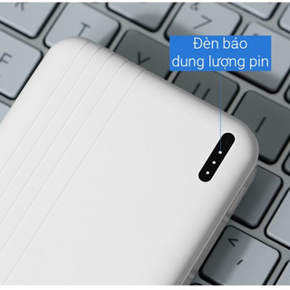 Pin sạc dự phòng Polymer 10000mAh AVA+ DS609A Trắng hàng like new mầu ngẫu nhiên