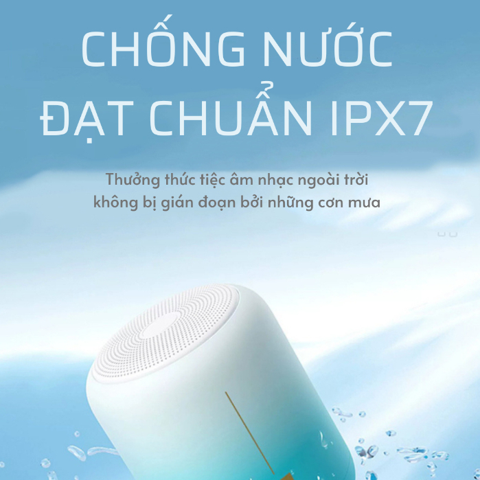 Loa siêu trầm mini hỗ trợ ghép đôi Remax RB-M1 âm thanh vòm chống nước IPX7
