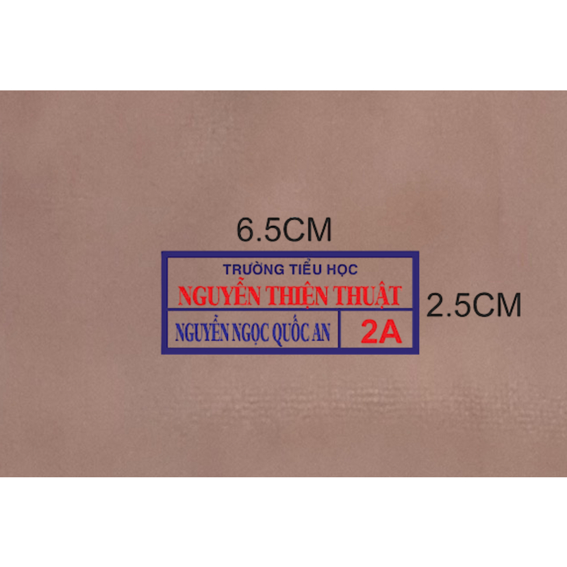 [COMBO 5 CÁI]Hình ủi áo-bảng tên trường học-công ty-gia đình [IN BẢNG TÊN HỌC SINH THEO YÊU CẦU chat shop