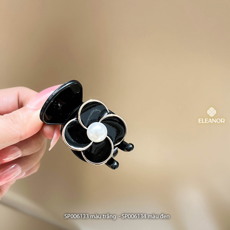 Kẹp tóc nữ Eleanor Accessories hình hoa đính ngọc trai nhân tạo kẹp tóc càng cua phụ kiện tóc 6133
