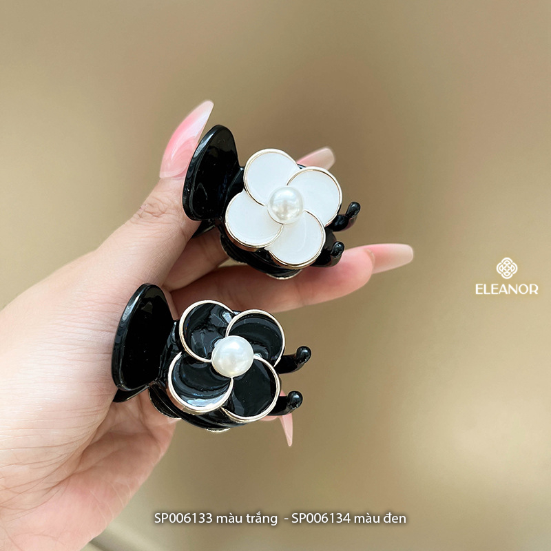 Kẹp tóc nữ Eleanor Accessories hình hoa đính ngọc trai nhân tạo kẹp tóc càng cua phụ kiện tóc 6133