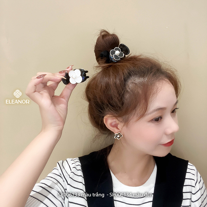 Kẹp tóc nữ Eleanor Accessories hình hoa đính ngọc trai nhân tạo kẹp tóc càng cua phụ kiện tóc 6133