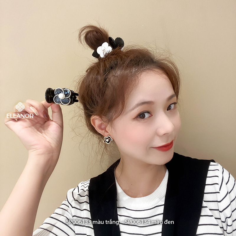 Kẹp tóc nữ Eleanor Accessories hình hoa đính ngọc trai nhân tạo kẹp tóc càng cua phụ kiện tóc 6133