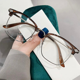 Gọng kính thời trang nam nữ cao cấp mắt kính không độ chống ánh sáng xanh và tia UV 400 bảo vệ mắt HANASO 193