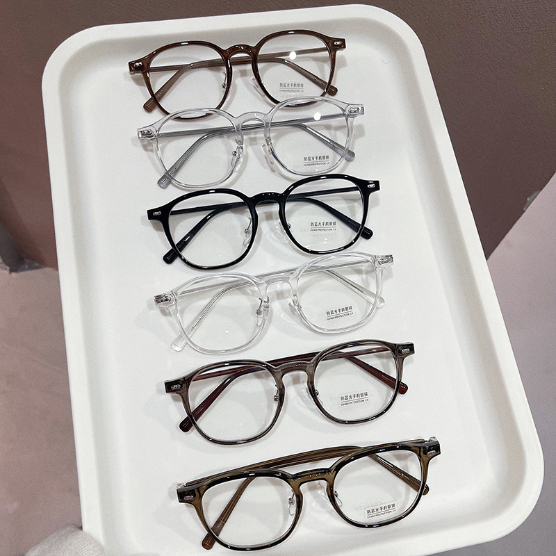 Gọng kính cận nữ nam mắt kính không độ chống tia UV và ánh sáng xanh gọng kính thay được mắt kính cận cao cấp HANASO 159