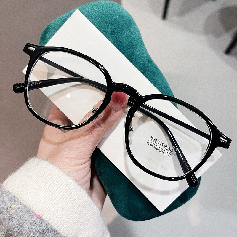 Gọng kính cận nữ nam mắt kính không độ chống tia UV và ánh sáng xanh gọng kính thay được mắt kính cận cao cấp HANASO 159