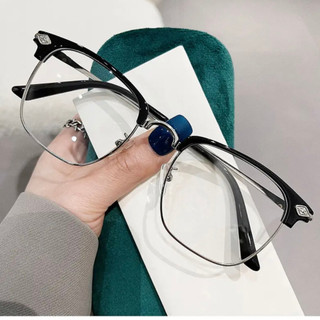Gọng kính thời trang nam nữ cao cấp mắt kính không độ chống ánh sáng xanh và tia UV 400 bảo vệ mắt HANASO 193