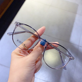 Gọng kính cận mắt kính tròn dễ thương chống được tia UV và ánh ánh sáng xanh thay được tròng cận HANASO  514