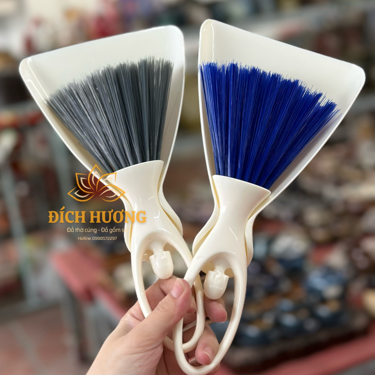 Bộ Chổi Xẻng Mini, Chổi Quét Bụi Ban Thờ, Mặt Bàn, Mặt Tủ, Máy Tính ...