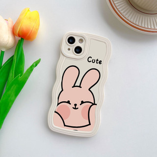 Ốp lưng iphone viền gợn sóng Cún thỏ cute dành cho ip 6/7/8/plus/x/xr/xs/11/12/13/14/15/pro max - sm2001