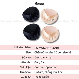 [MUA 3 TẶNG 1] Tất nữ mũi chân đi giày cao gót GOMTAT, dạng xỏ ngón chất liệu cotton êm chân khử mùi -PO-MUICHAN-3010