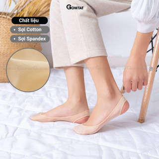 [MUA 4 TẶNG 1] Tất lười nữ đi giày cao gót GOMTAT, vớ chất liệu cotton mang mùa hè, thoáng khí - CAOGOT-SUX-19218