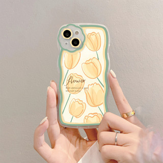 Ốp lưng iphone viền gợn sóng camera hoa Yellow flower 6/6plus/7plus/8plus/x/xs/11/12/13/14/15/pro/max/promax - so2002