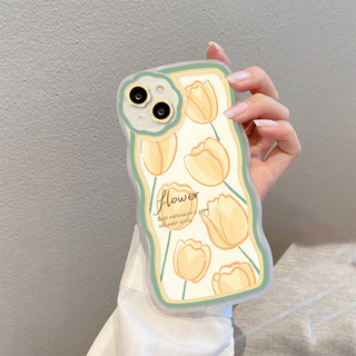 Ốp lưng iphone viền gợn sóng camera hoa Yellow flower 6/6plus/7plus/8plus/x/xs/11/12/13/14/15/pro/max/promax - so2002