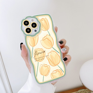 Ốp lưng iphone viền gợn sóng camera hoa Yellow flower 6/6plus/7plus/8plus/x/xs/11/12/13/14/15/pro/max/promax - so2002