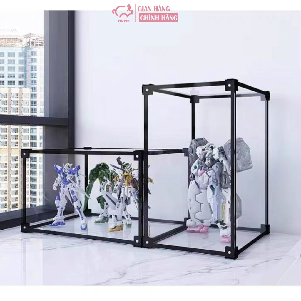 Ảnh Hộp Đựng Trưng Bày Mô Hình, Figure, Búp Bê Bằng Acrylic Trong Suốt 6 mặt size lớn 1