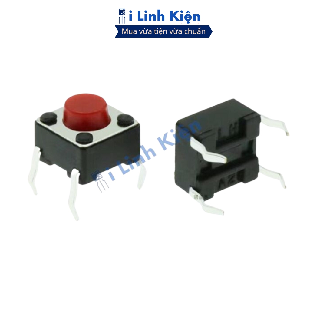 Nút nhấn bếp từ 4 chân 6x6x5 combo 100 con chính hãng ilinhkien