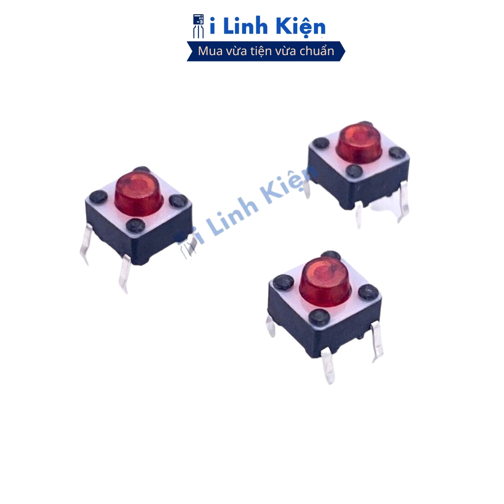Nút nhấn bếp từ 4 chân 6x6x5 combo 100 con chính hãng ilinhkien