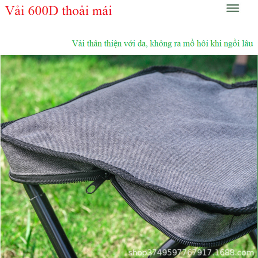 Ghế mini phong cách hộp bút xách tay gọn gàng, Ghế câu, ghế dã ngoại gập gọn