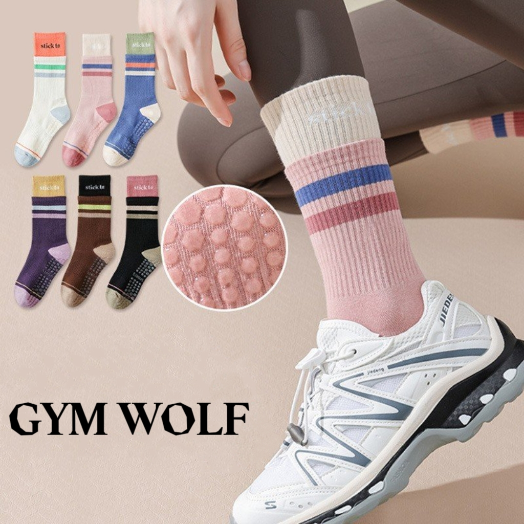 Vớ Tất YOGA chống trượt chữ STICK TO cao cổ phong cách trẻ trung.