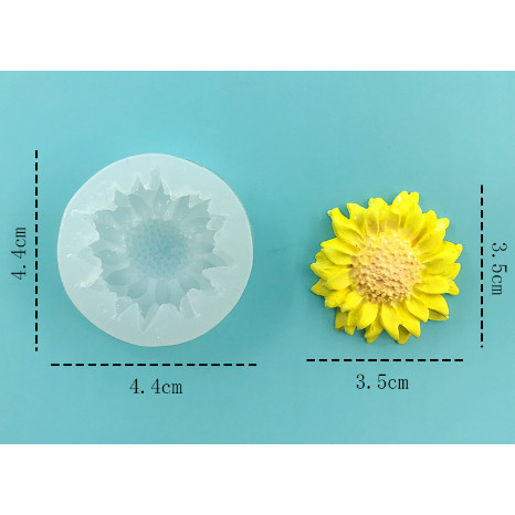 Khuôn silicon hướng dương mini làm nến