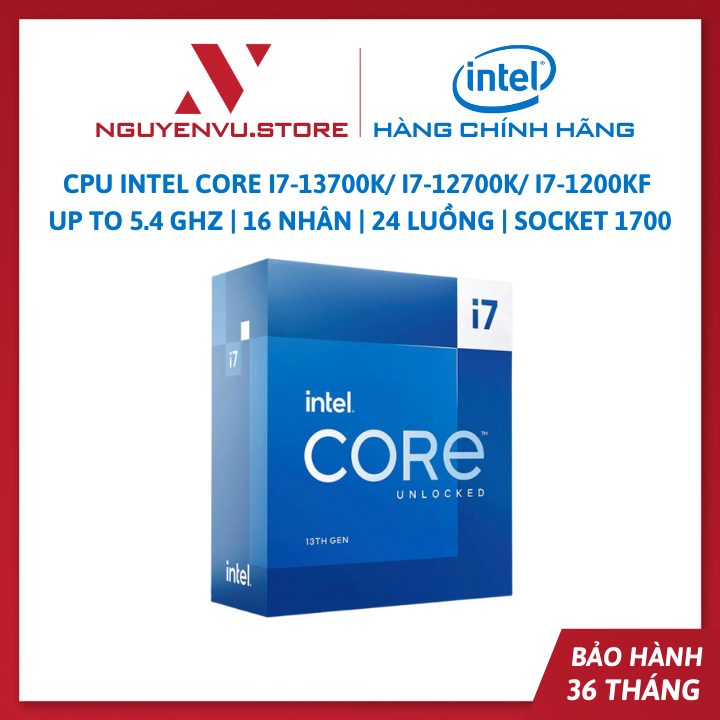 CPU Intel i7-12700K / i7-12700KF / I9-12900K / i7-13700K / i5-14600K ...