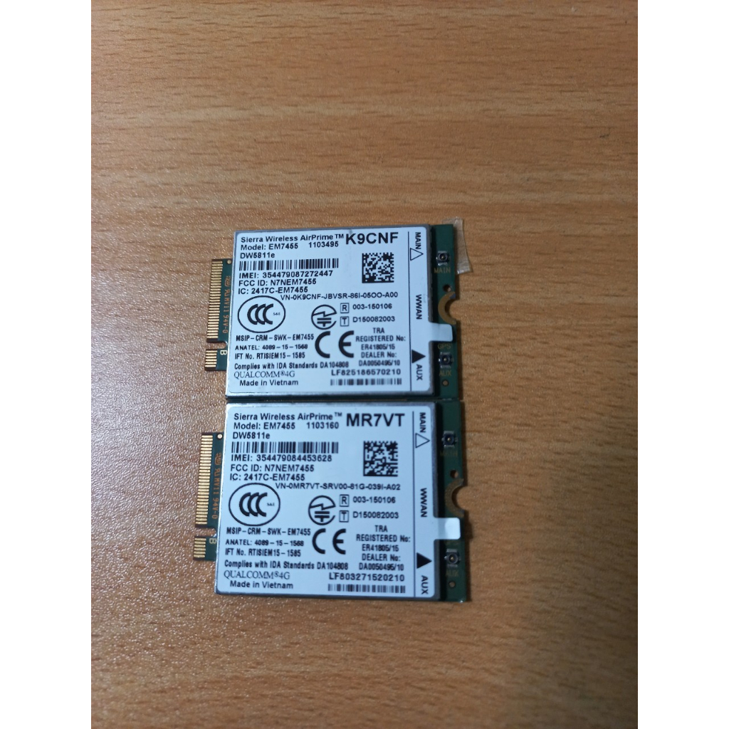 Scheda modulo 4G EM7455, sostituzione wireless per scheda modulo di rete DW5811e Qualcomm LTE WWAN NGFF 300Mbps