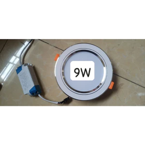 Đèn Led Âm Trần 9w Đổi Màu 3 Chế Độ 3 Màu Viền bạc