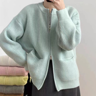 Áo khoác cardigan nữ len mềm đóng cúc có túi màu hồng tay dài cổ V dễ thương basic hàn quốc ulzzang DELIZ