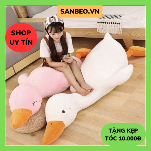 Gấu bông Vịt bông trầm cảm Vịt mệt mỏi 3 Màu Trắng, Hồng, Vàng Size 60cm- SANBEO.VN