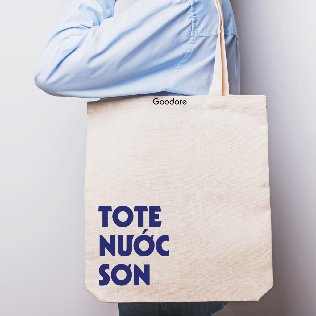 Túi tote vải canvas Goodore thiết kế BST Tote Nước Sơn phong cách năng động cá tính