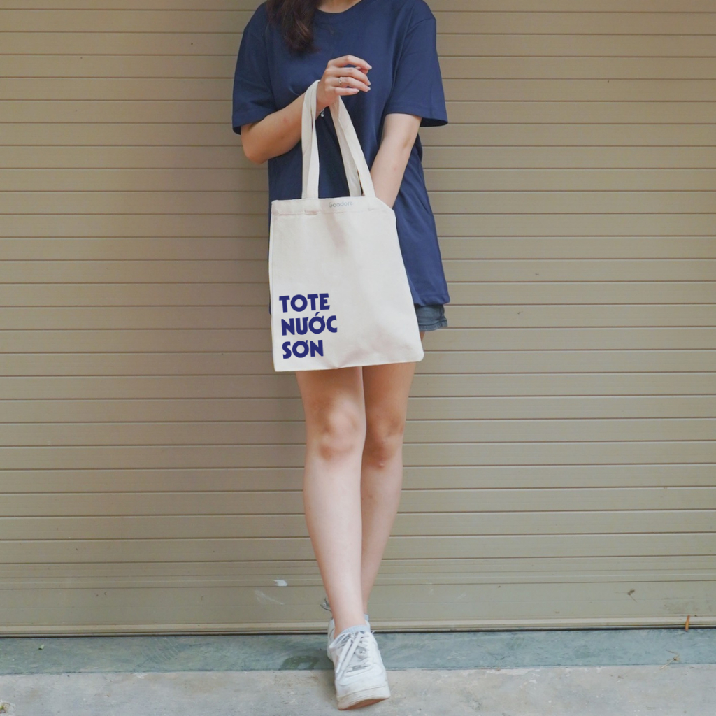 Túi tote vải canvas Goodore thiết kế BST Tote Nước Sơn phong cách năng động cá tính