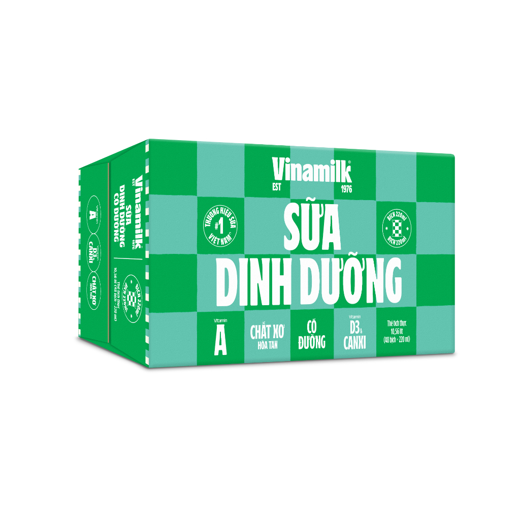 Ảnh Thùng 48 Bịch Sữa dinh dưỡng Vinamilk có đường 220ml 1