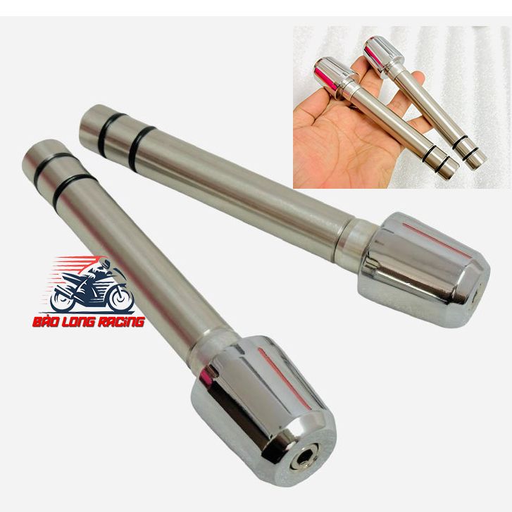Cặp Cốt Đóng Ghi Đông INOX304 400g kèm Gù Tạ SH Xiken gắn xe máy Sirius Wave Dream Exciter Winner Sonic Vario