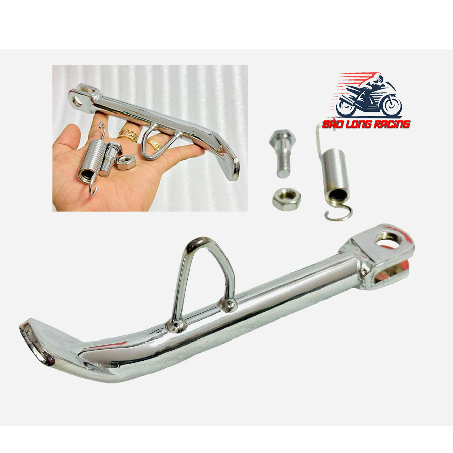 Chân Chống inox XIKEN kèm lò xo và ốc gắn xe máy Sirius Wave Dream Exciter Winner Airblade....