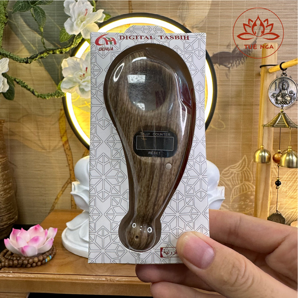 Ảnh Máy Đếm Số Lần Niệm Phật Tụng Kinh, Có Màn Hình Hiển Thị Số Lần Niệm, Nhỏ Gọn, Có Nút Reset - Tuệ Nga 1