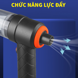 Máy Hút Bụi Mini Cầm Tay Không Dây Lực Hút 6000MPA Nhỏ Gọn, Pin Sạc Tiện Lợi, Lực Hút Siêu Mạnh, Công Suất 60w MÃ 9639