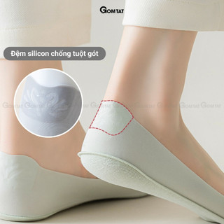 Vớ nữ mang giày lười mùa hè GOMTAT, tất mang giày búp bê chất liệu cotton mềm mại, thoáng khí - SUX-1103