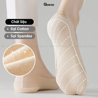 Vớ nữ mang giày lười mùa hè GOMTAT, tất mang giày búp bê chất liệu cotton mềm mại, thoáng khí - SUX-1103