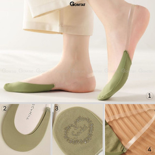 [FLASHSALE] Tất tàng hình nữ đi giày cao gót GOMTAT, vớ cao gót mùa hè có dây mang sau gót - CAOGOT-SUX-1102