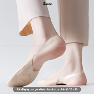 [FLASHSALE] Tất tàng hình nữ đi giày cao gót GOMTAT, vớ cao gót mùa hè có dây mang sau gót - CAOGOT-SUX-1102