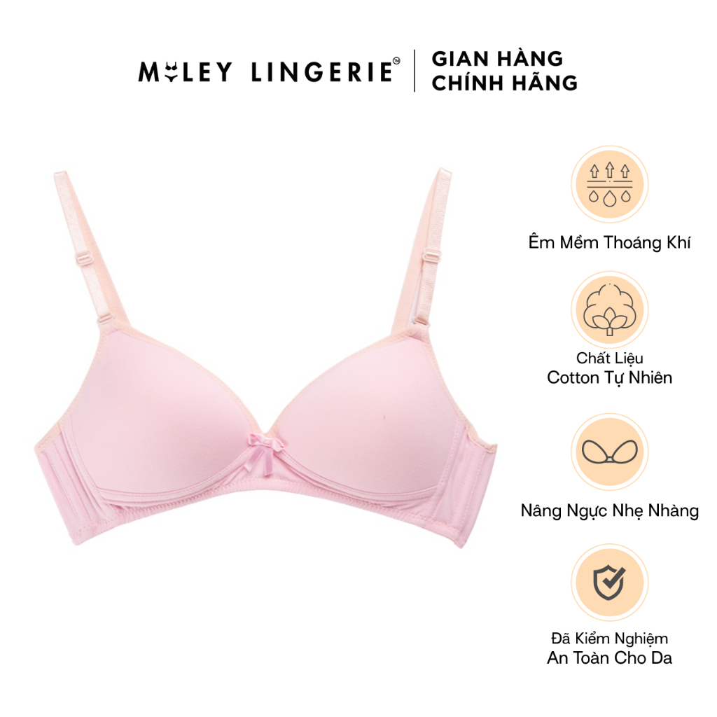 Áo Ngực Nữ Cotton Gọng Mềm Mút Mỏng Snow White MILEY LINGERIE BRW02-09-12015